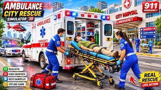 City Ambulance Rescue Simulator 3D Game 911 Us Emergency Ambulance - #ambulancegames #brazil #part56 screenshot 2
