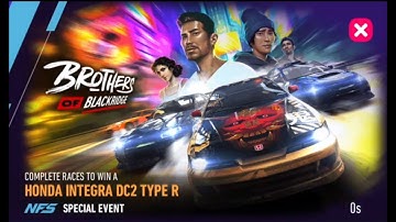 NFS No Limits | NFSNL | Brothers of Blackridge | Honda Integra DC2 Type R |  Day 5 Training