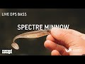 Live Ops Spectre Minnow - FINESSE paddletail with built in FLASH. Mirage X internal foil system