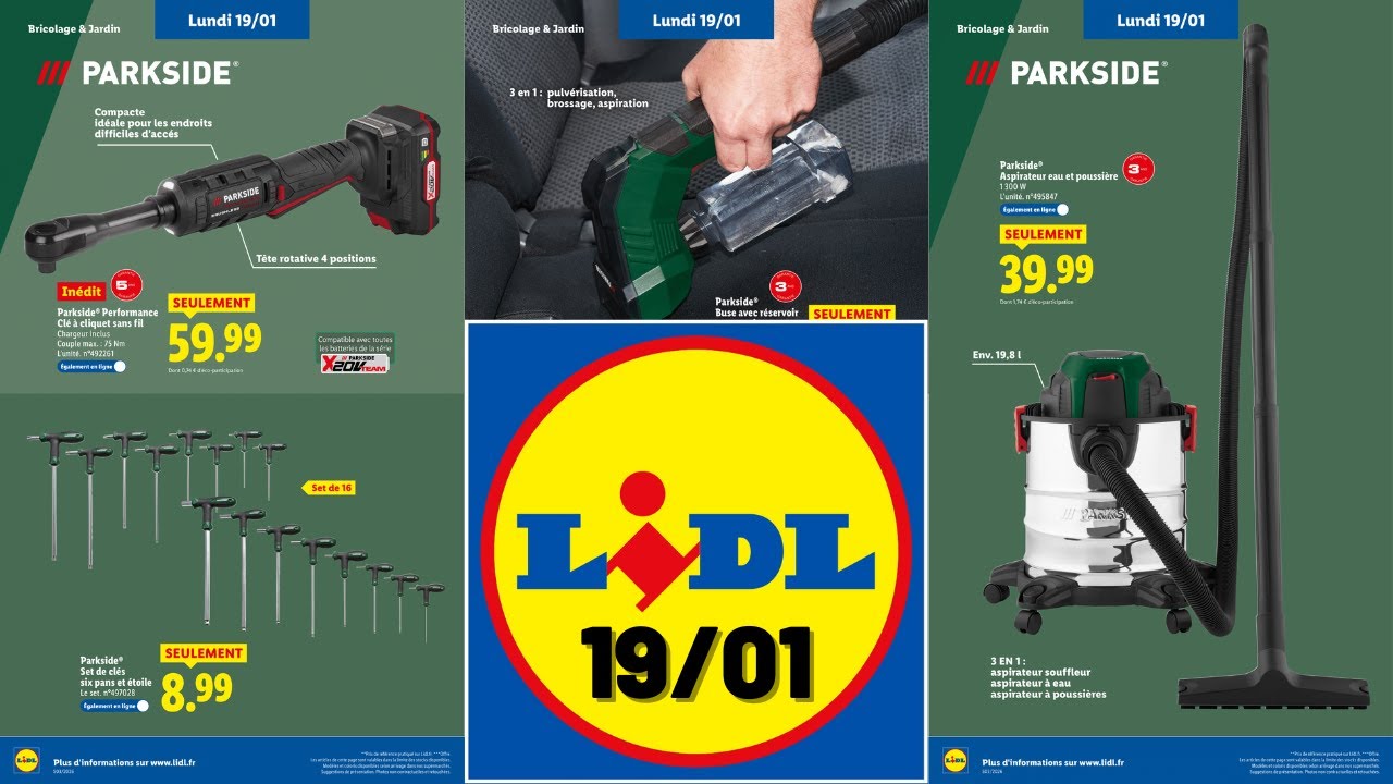 Каталог LIDL от 19 января 2026 г. ✅ Новинки товаров для дома и ремонта PARKSIDE 🔥 Акция ULTIMATE ...