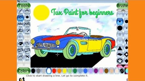 How to use Tux paint || for beginners || CBSE Course || young stars