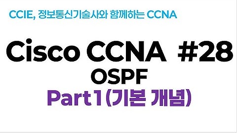 시스코(Cisco) CCNA #28(OSPF 라우팅 프로토콜) part1(기본개념 및 특징)