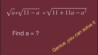 Math Olympiad,solving exponential equations,11-a square root,radical equations,math tricks.mathman
