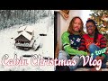 Snowed In on CHRISTMAS with NO POWER in the Smoky Mountains (Gatlinburg Cabin Vlog &amp; Tour)