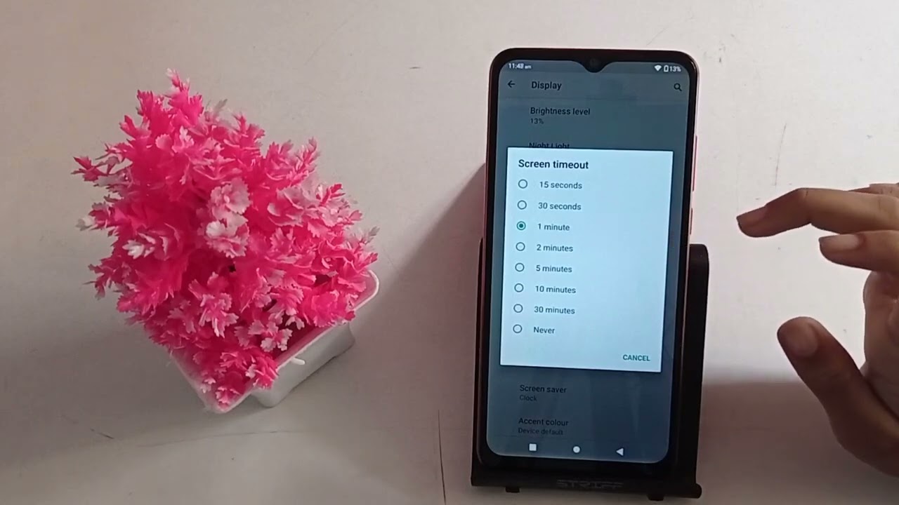 How to change screen time out in Lava z2 – Hindi