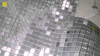 Как клеить мозаику (кафель-подиум душкабины) ремонт видео Мозаика на сферической поверхности