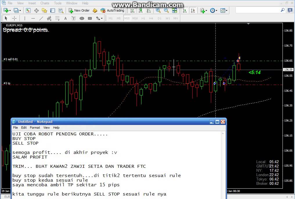 Robot Forex Pending Order Buy Stop Sell Stop 2015 - 