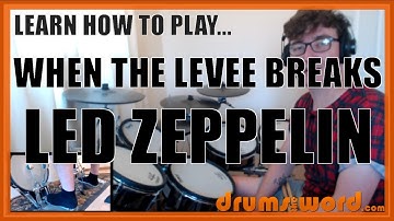 ★ When The Levee Breaks (Led Zeppelin) ★ Drum Lesson PREVIEW | How To Play Song (John Bonham)