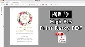 How to create a printable editable invitation - YouTube