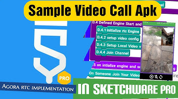 Video Call Sample Apk[ProjectLink✔️] in Sketchware Pro