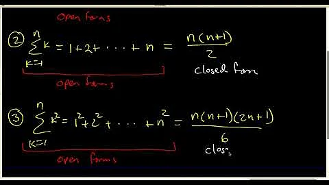 48 Introduction to closed forms for sums