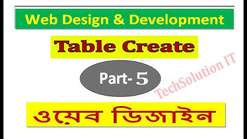 Web Design & Development Basic Course Part-5 | Table Create | User creation form | Profile Creating.