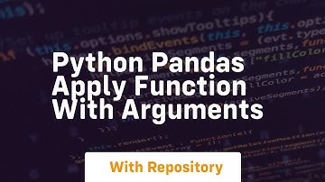 python pandas apply function with arguments