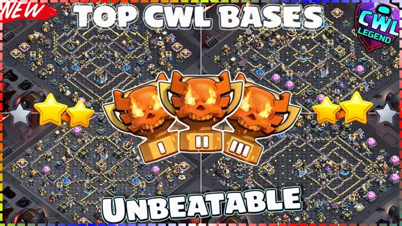 *NEW BASE TH18 CWL & WAR BASE - BEST ANTI 3 STAR TH18 DEFENCE BASE IN CLASH OF CLANS!