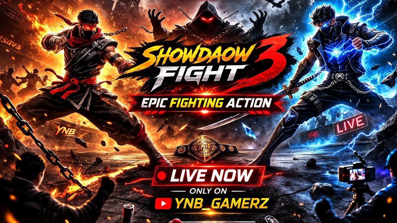 SHOWDOWN FIGHT 3 LIVE 🔥 Intense Ranked Battles | Unstoppable Combos | YNB_GAMERZ