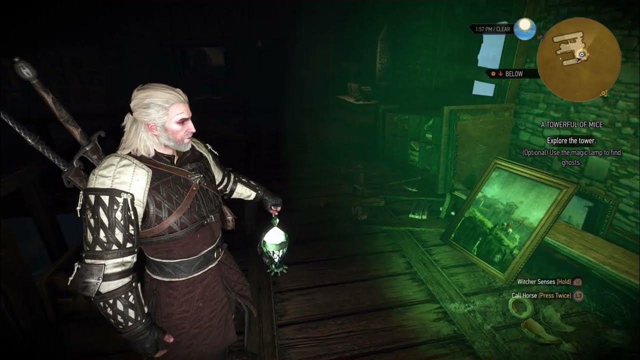 The Witcher 3 A Towerful of Mice Explore Tower Use The Magic Lamp
