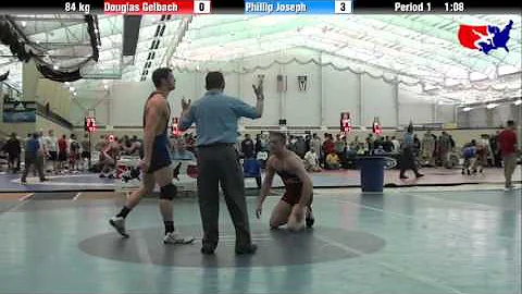 Douglas Gelbach vs. Phillip Joseph at 2013 ASICS U...