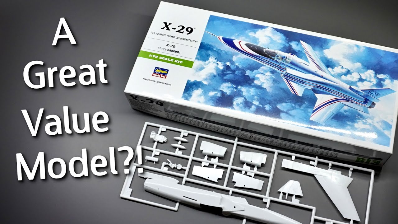 A Budget-Friendly Kit?! Hasegawa X-29 Prototype Jet - 1/72 Scale Model Kit - Unboxing Review
