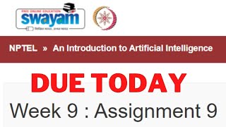 NPTEL 2022: An Introduction to Artificial Intelligence Week 9 Quiz Answers Assignment 9 Solutions