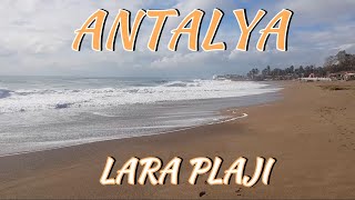 Antalya Lara Plajı Hırçın Dalgalar, Dalga Sesleri Gezi Videoları