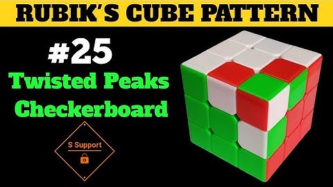 How to Make Twisted Peaks Checkerboard Pattern in Rubik