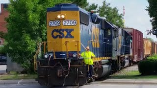 [CSX]2709 GP38-2-2499 SD50-2 LHF Leads Y205-16 Headed To The Old Yard In Fay NC With Long Train