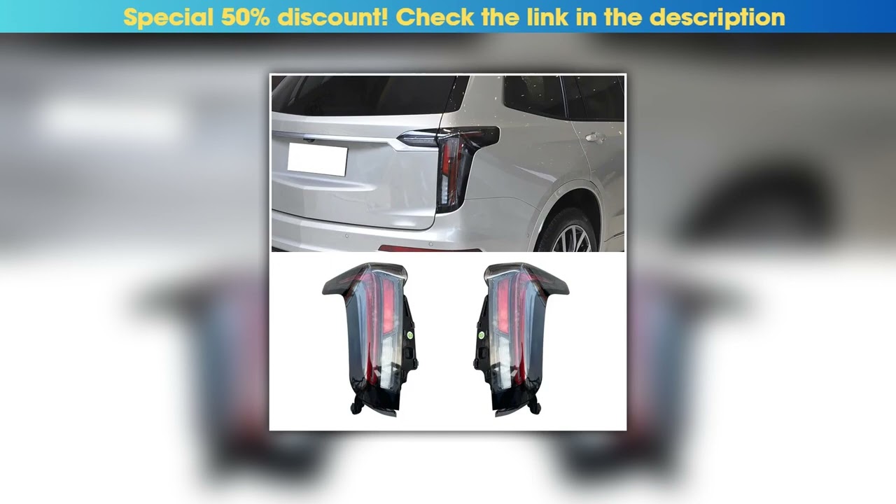 Deal LED Taillights For Cadillac XT6 Sports Version 2020 2021-2024 Steering Flashing Light Reversin