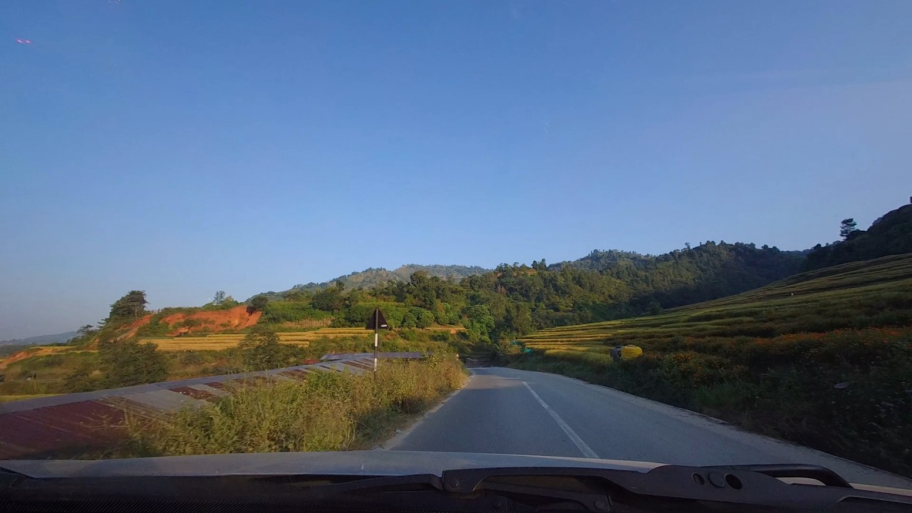 003 : Kathmandu to Dharke Drive in Nepal via Sitapaila-Dharke road. POV Drive. ASMR