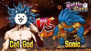Cat God Vs Sonic - The Battle Cats - Youtube
