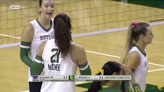 Baylor Volleyball: Highlights vs.  Kansas State
