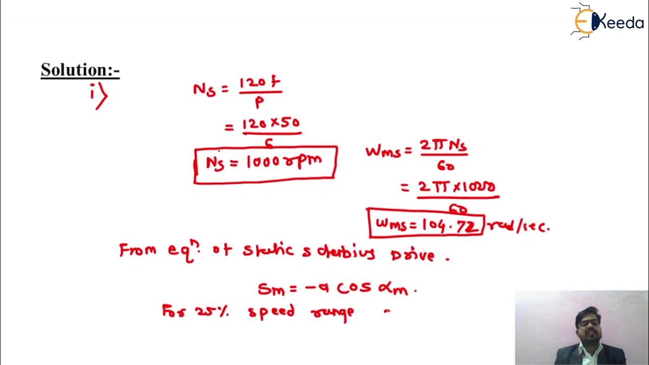 Problem on Slip Power Recovery Schemes - AC Drives - Drives and control