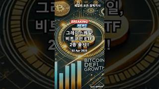 그레이스케일, 비트코인 ETF 2종 출시!! #그레이스케일 #비트코인 #etf #옵션기반 #수익전략 #변동성 #콜옵션 #grayscale #bitcoin #volatility