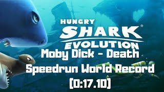 Hungry Shark Evolution - Moby Dick - Death - World Record Speedrun (0:17.10)