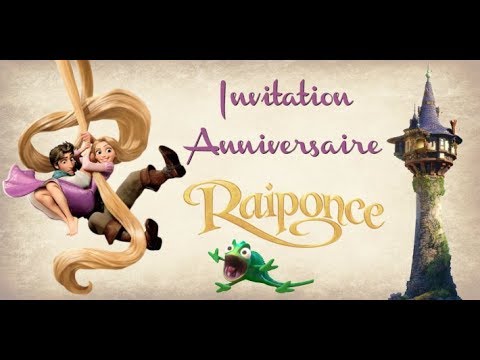 Creer Une Invitation Anniversaire Raiponce Youtube