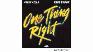 Marshmello Ft. Kane Brown - One Thing Right