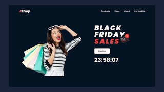 Javascript Countdown Timer: How to make a  simple Black Friday Website