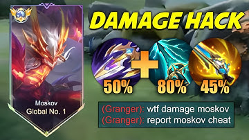 TOP 1 GLOBAL MOSKOV BEST HIGH DAMAGE HACK BUILD FOR 2025!! (MUST TRY) MOSKOV BEST BUILD 2025