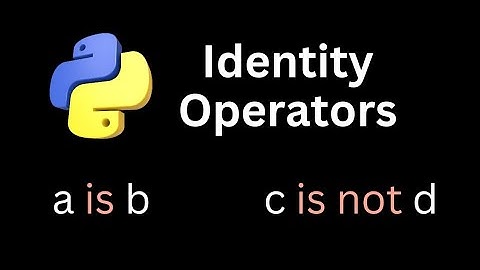 Understand Identity Operators in Python #python tutorial