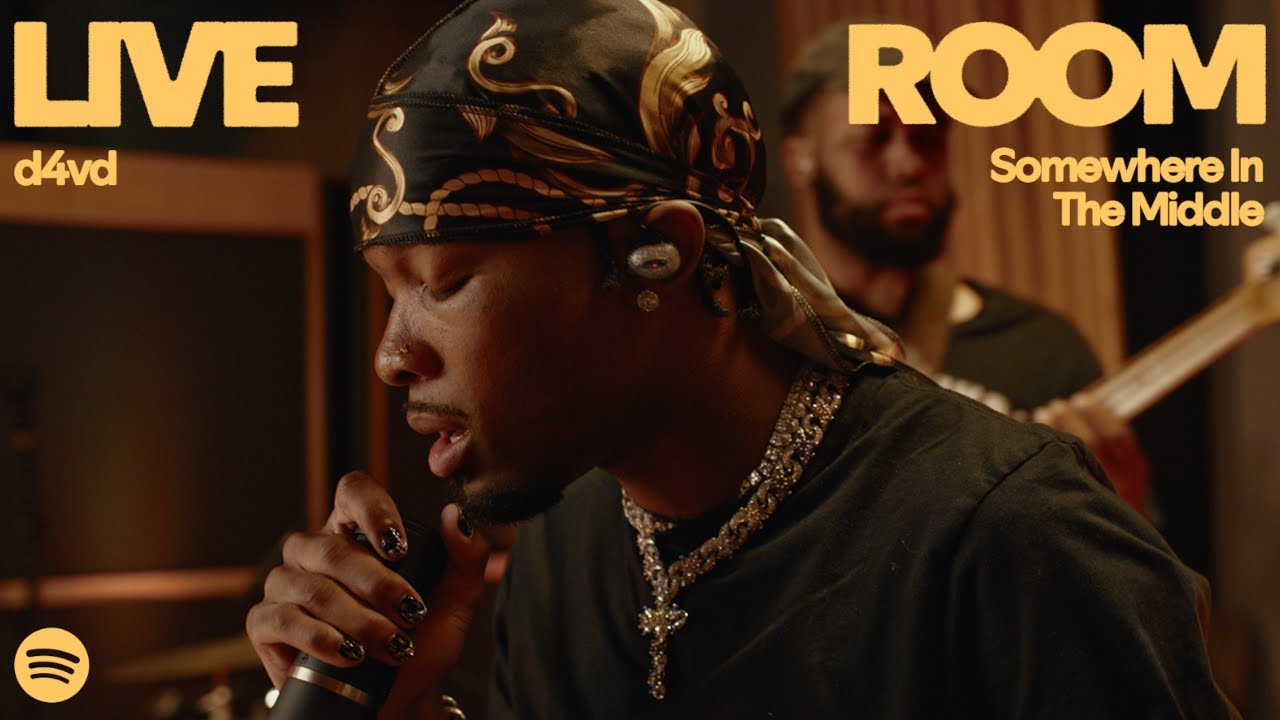 d4vd performs “Somewhere In The Middle” at the Spotify Music Studios Live Room in Los Angeles, CA