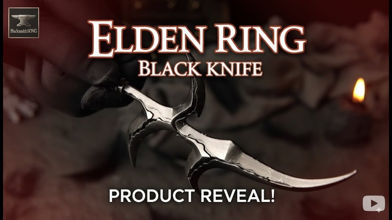 Black Knife Dagger Replica | Elden Ring Weapon | Assassins Model — video still from the handmade miniature scene