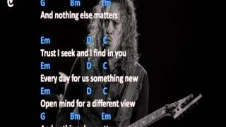 CHORDS AND LYRICS: METALLICA - NOTHING ELSE MATTERS chords