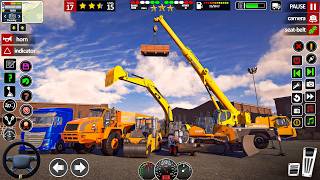 Bridge Construction Simulator | Real JCB Heavy Excavator & Crane Games | Android Gameplay