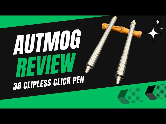 Autmog 38 Clipless Click Pen Review #PenReview #edc - YouTube