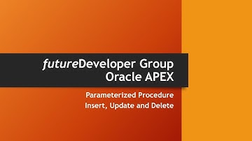 Oracle APEX - DML Inside Procedure || Insert || Update || Delete