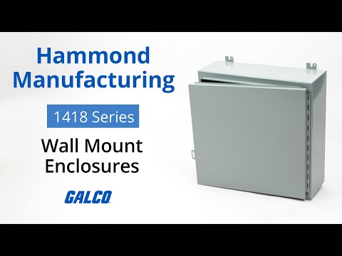 Hammond Manufacturing's 1418 Series, Wall Mount Enclosures