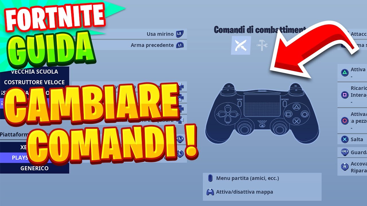 COME *CAMBIARE* COMANDI DEL CONTROLLER ! - Fortnite guida ita - YouTube