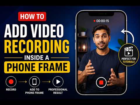 How to add a video recording inside a phone frame