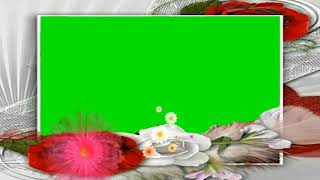 Weeding green screen frame animation wedding blue screen effects & s dil l green