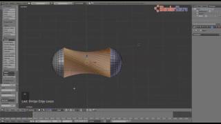 Connect Two Edge Loops using Bridge Edge Loops Tool in Blender 2.78 - Blender Tutorials For Beginner