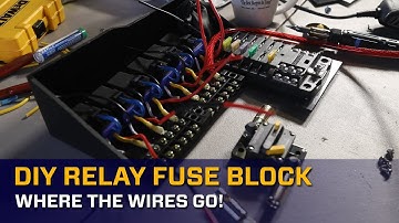DIY Relay Fuse Block: Where the Wires Go!